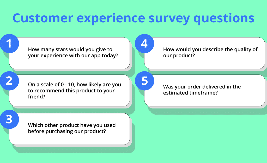 customer experience research questions